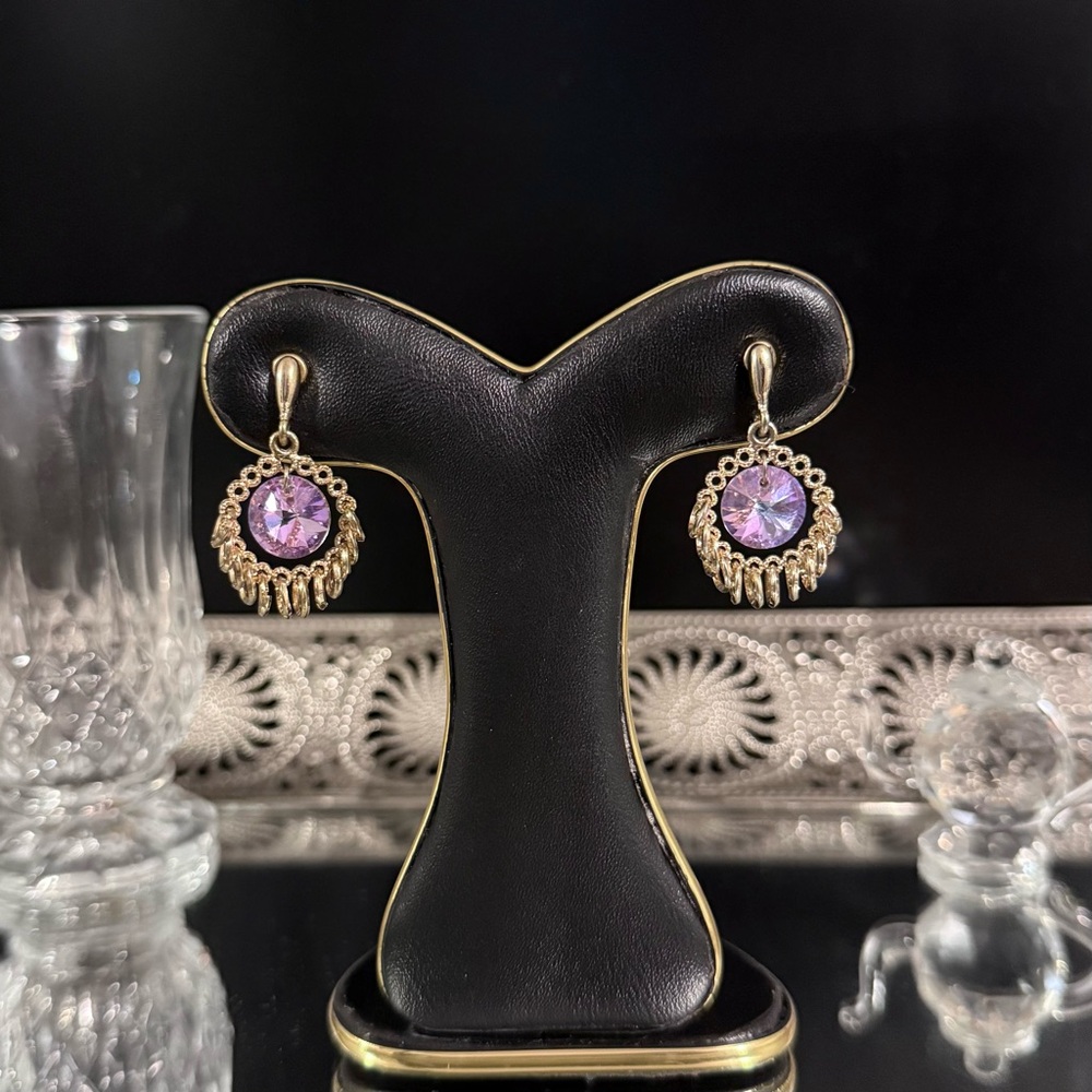 Purple Earrings